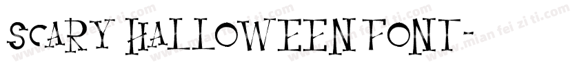 Scary Halloween Font字体转换